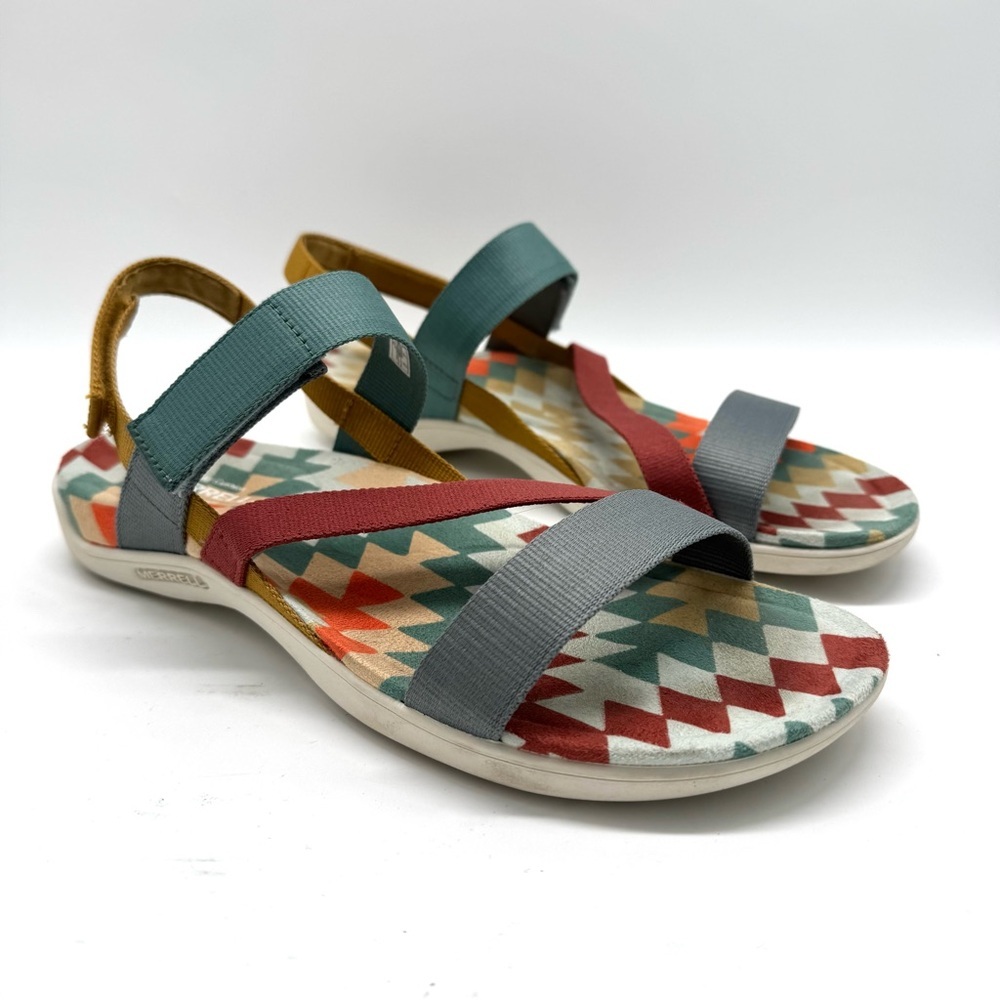 Merrell District 3 Web Sandals‎ Multicolor Outdoor Womens sz 9